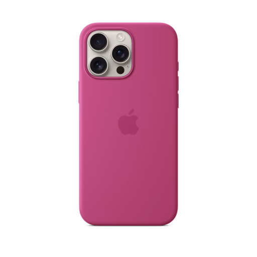 iPhone 16 Pro Max Silicone Case with MagSafe — Fuchsia