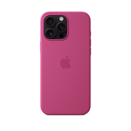 iPhone 16 Pro Max Silicone Case with MagSafe — Fuchsia